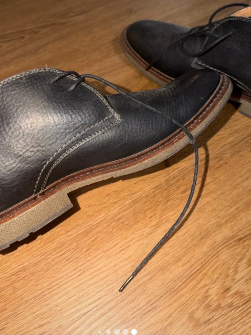 Tommy Hilfiger Men's Black Leather Chukka Boots
